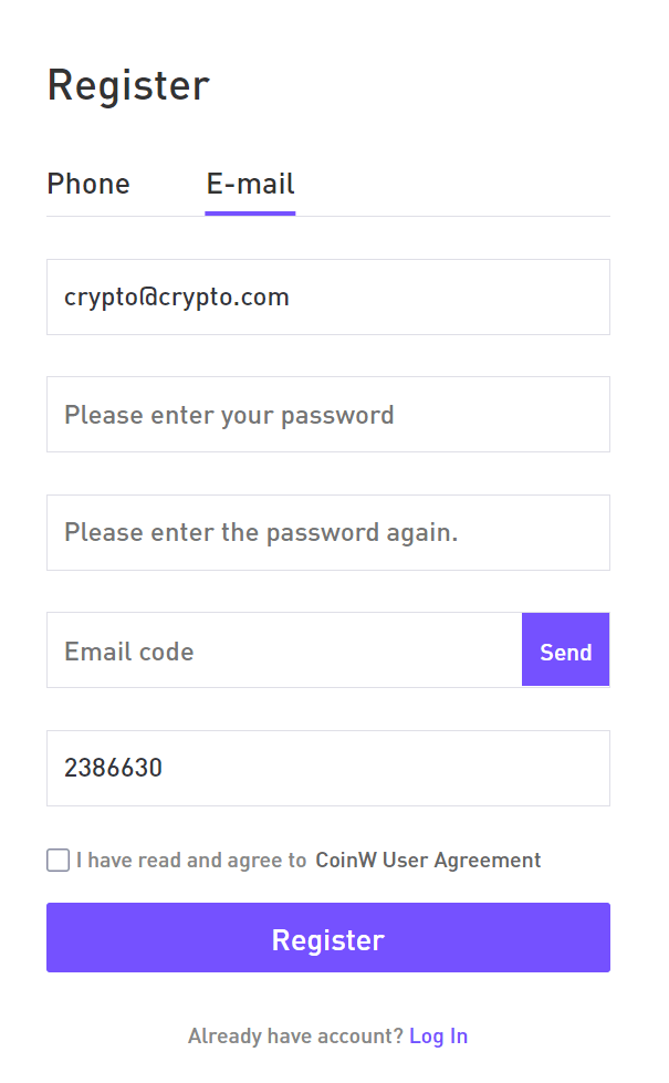 Apply CoinW Invitation Code